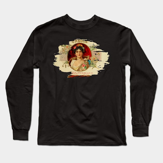 Vintage Cigar Box Label - 25 Long Sleeve T-Shirt by LisaLiza
